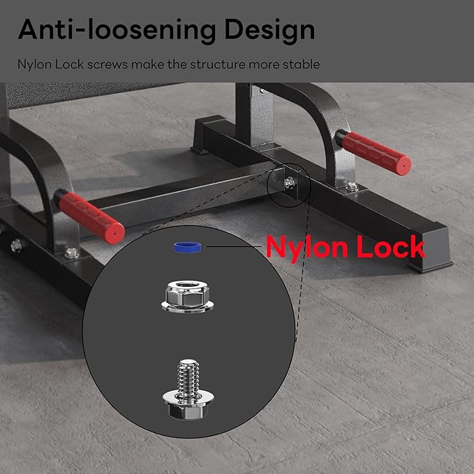 SogesPower Power Tower Pull Up Bar Station Multi-Function Pull Up Bar Stand for Home Gym, Adjustable Height Pull Up Dip Station Dip Bar Strength Training Fitness Equipment,Up to 500LBS