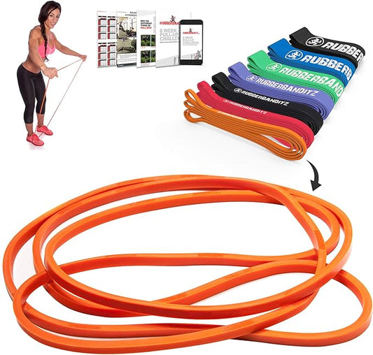 Rubberbanditz Pull Up Assist Resistance Bands Heavy Duty Loop Exercise Workout Bands for Powerlifting, Mobility, and Stretching
