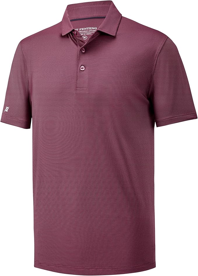 Mens Polo Shirts Short Casual Solid Stylish Dry Fit Performance Designed Collared Golf Polo Shirts for Men