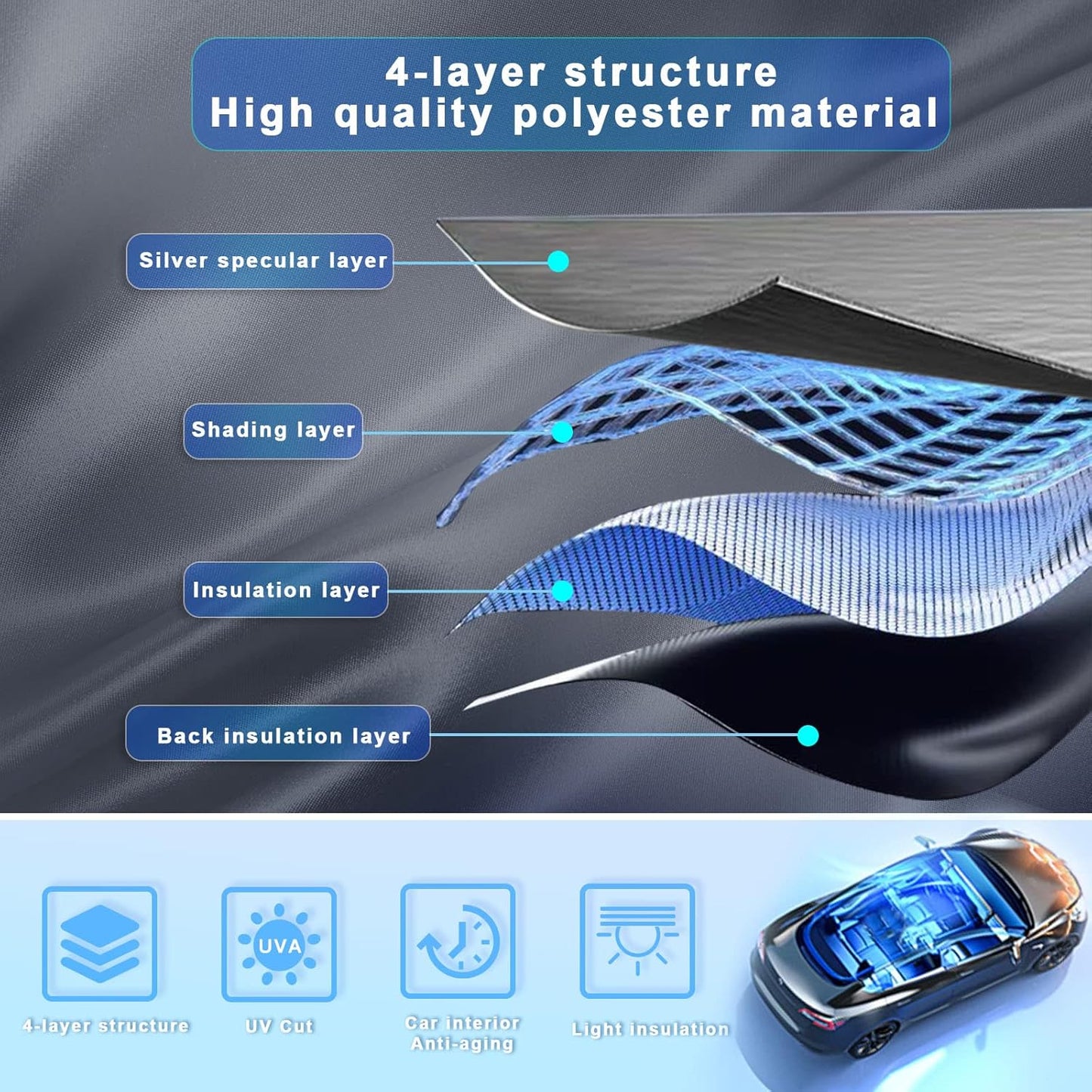 SXCY for 2024 2025 Subaru Crosstrek Windshield Sunshade 2024 2025 Crosstrek Premium, Sport, Limited Accessories 2024 2025 Subaru Crosstrek Sunshade Foldable Sun Shield 2025 Crosstrek Limited Sunshade