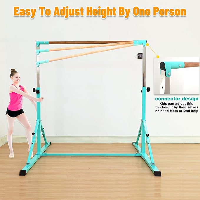 4FT/5FT Gymnastic Bar Set Gymnastics Horizontal Bar Gymnastics Kip Bar for Kids Home Use