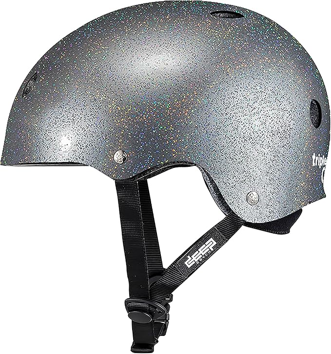Triple Eight Deep Cover Helmet - Ideal for Skateboarding, Bicycling, BMX, and Roller Skating