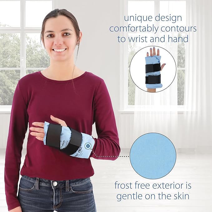 Core Products Dual Comfort CorPak – Reusable hot/Cold Wrist Pain Relief Pack – for Reliable Carpal Tunnel Pain Relief & Recovery; Use hot or Cold; Made in USA –Size: 8.5" x 14"