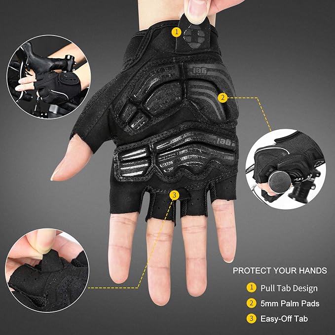 INBIKE 5mm Padded Half Finger Bike Bicycle Cycling Gloves