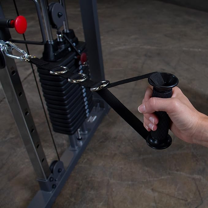 Body-Solid Powerline Cable Crossover Exercise Machine for Home & Commercial Gym, Functional Training Center with Dual Weights Stack for Cable Workout