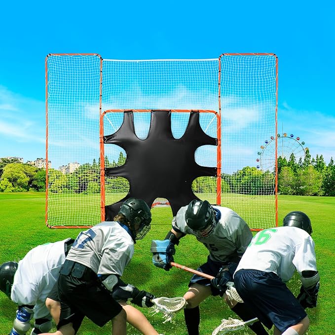 VEVOR Portable Lacrosse Goal - Complete Training Accessory Set with Extended Coverage for Youth and Adults