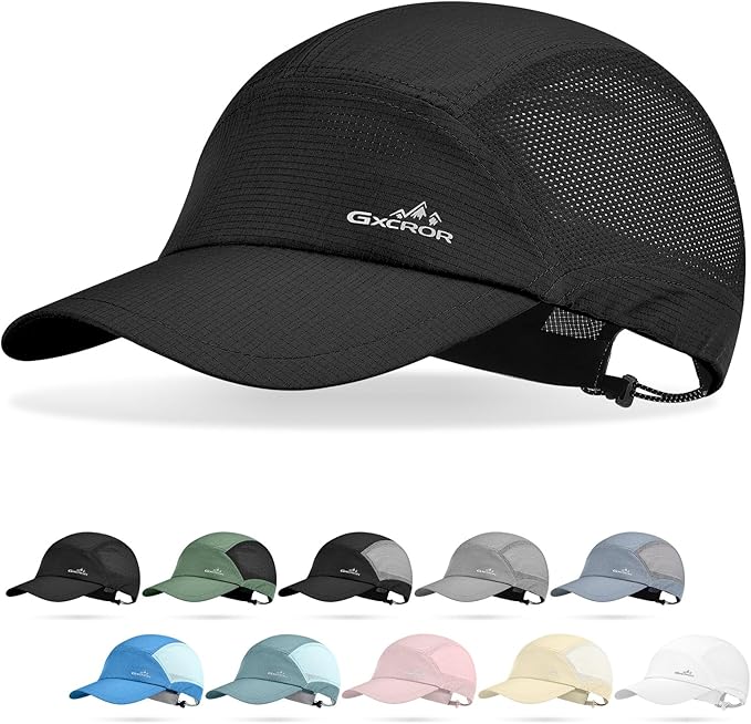 GXCROR Performance Baseball Cap for Men & Women - UPF 50+ Running Hat, Lightweight Quick-Dry Sports Hat for Golf, Hiking, Gym