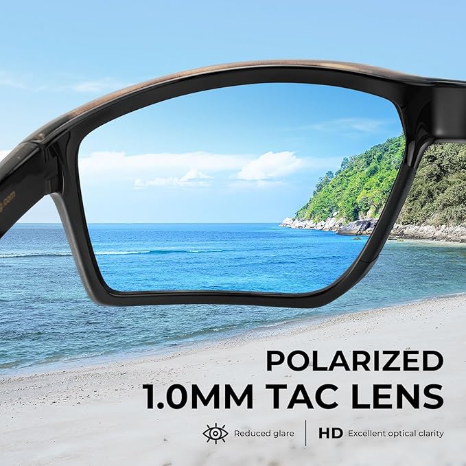 KastKing Osage Polarized Sport Sunglasses for Men and Women, Ideal for Driving Fishing Cycling Running, UV Protection