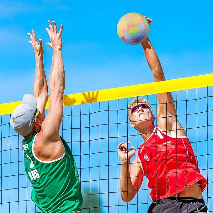 Volleyball Size 5 - Premium PU Leather, Ultra-Durable Soft to The Touch for Youth, Adults, Ideal for Indoor, Outdoor, Beach Sports Training