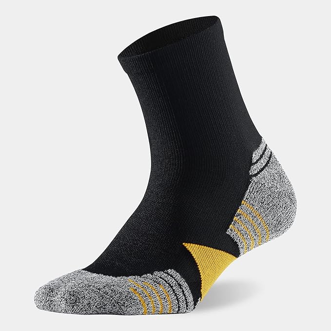 WANDER Men's Athletic Ankle Socks 6-7 Pairs Sports Moisture-wicking Running Basketball Cycling Socks 6-9/10-12/12-14