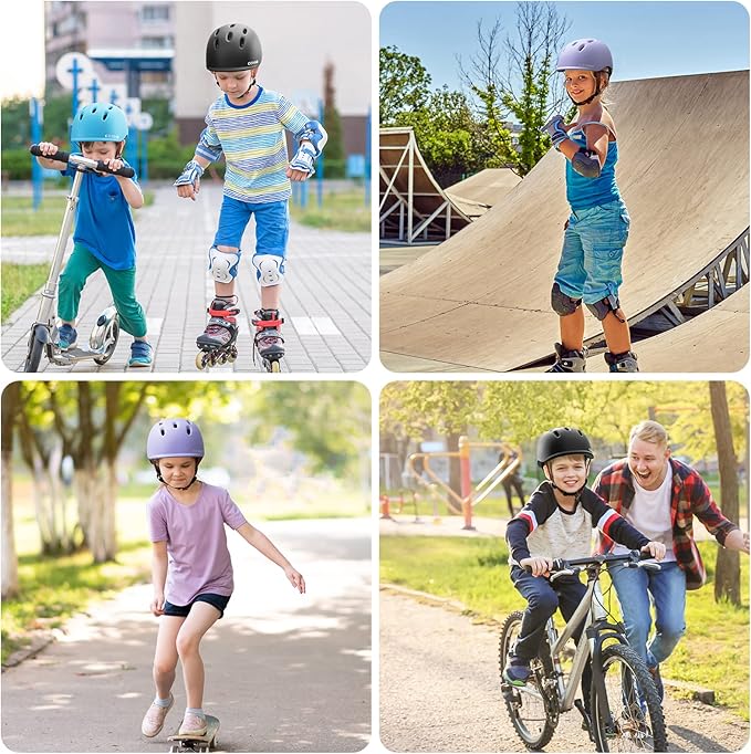 Kids Bike Helmet,Toddler Cyling Helmets for Ages 5-8-9-10-12-14-16Years Youth Boys & Girls,Child Adjustable Multi-Sport Bicycle Skateboard Roller Skate Scooter Balance Skateboarding Helmet