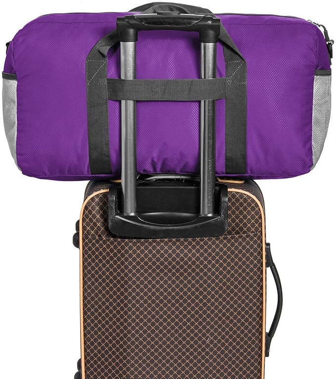 G4Free 40L/65L Foldable Duffel Bag, Water-Repellent Travel Backpack, Lightweight Carry Bag for Overnight Weekender Sports Men Women