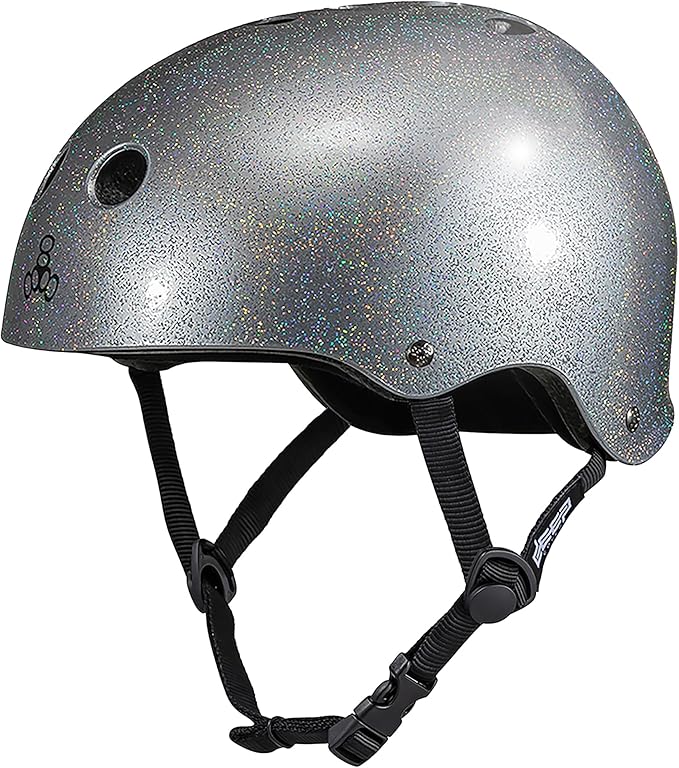 Triple Eight Deep Cover Helmet - Ideal for Skateboarding, Bicycling, BMX, and Roller Skating