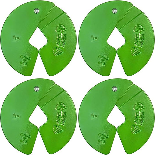 Micro Gainz Dumbbell Fractional 1.25lb Weight Plate, Ideal for Micro Loading, (Choose Color) 4 Piece Fractional Weight Plates, Designed for Dumbbell Training, Made In USA