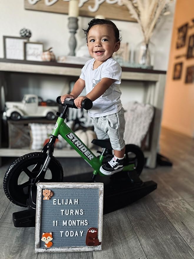 Strider 12” - Helps Teach Baby How to Ride a Balance Bicycle - for Kids 6 Months to 4 Years - Easy Assembly & Adjustments