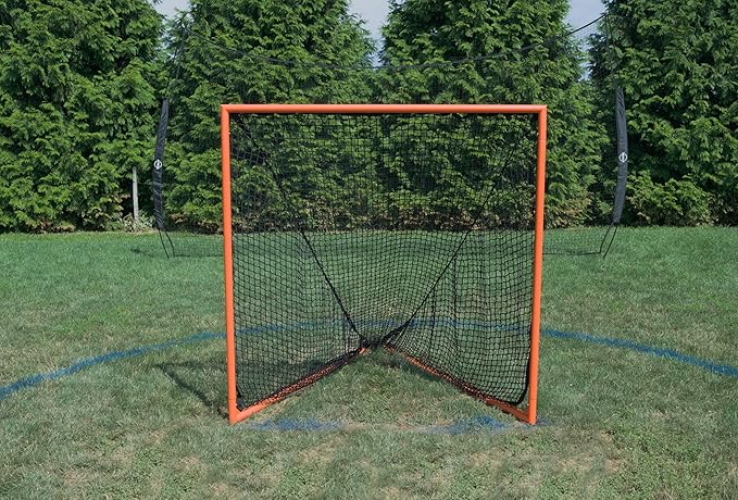 Velocity - Lacrosse Goal - Portable Steel Frame with Black Net, Perfect for Youth and Adult Training, Backyard Design