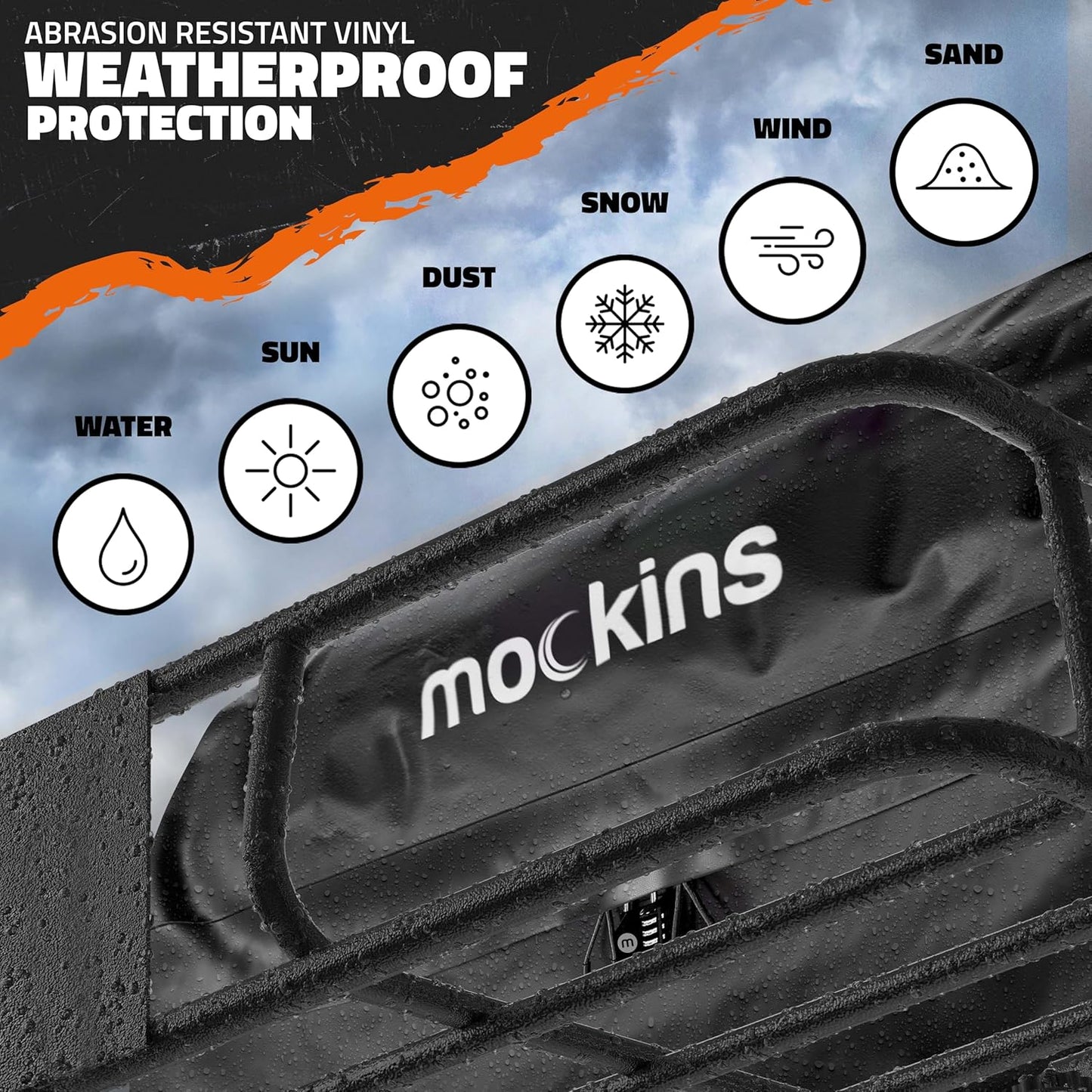 Mockins 64"x39"x6" Extendable Heavy Duty Roof Rack Basket w/ 16 CuFt Waterproof Cargo Bag for Top of Car | 250Lbs Cap All Weather Rooftop Cargo Carrier for Top of Vehicle & Car Top Carrier Accessories