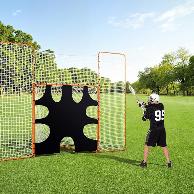 VEVOR Portable Lacrosse Goal - Complete Training Accessory Set with Extended Coverage for Youth and Adults
