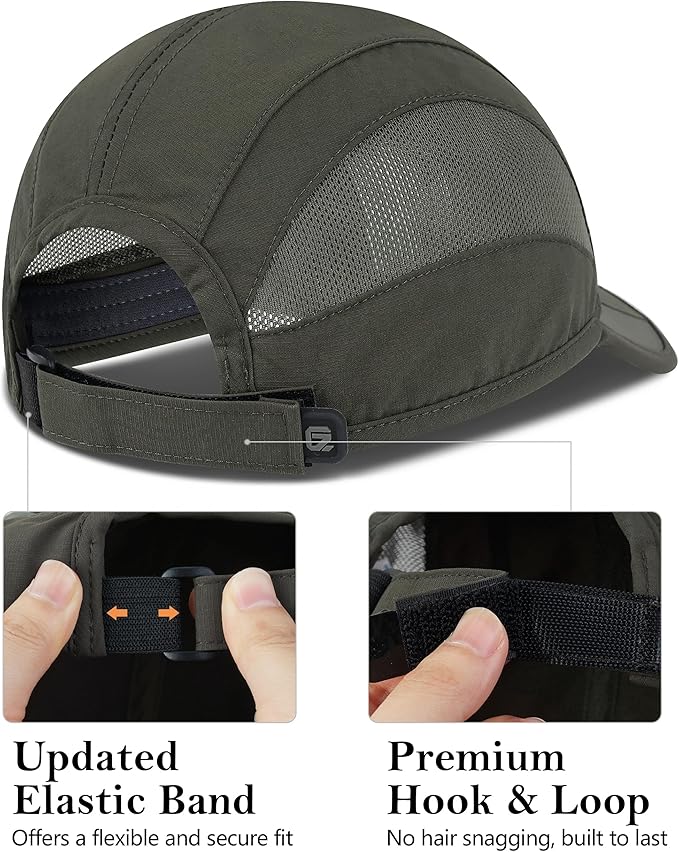 GADIEMKENSD Quick Dry Run Hat Cooling Breathable Mesh