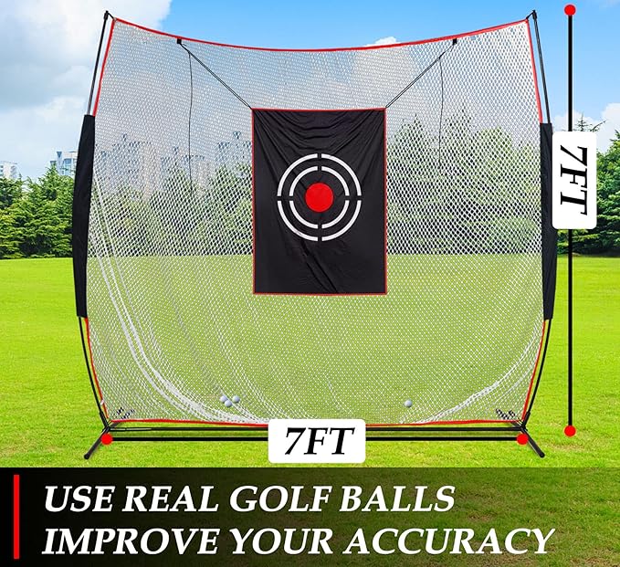 Golf Practice Hitting Nets for Backyard Driving Indoor Use Heavy Duty Practice Golf Driving Pitching Nets for Backyard