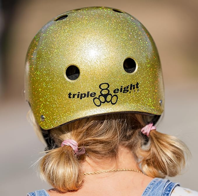 Triple Eight Certified Sweatsaver Helmet for Skateboarding, BMX, Roller Derby, Roller Skating, Inline Skating, Scooter and Bike