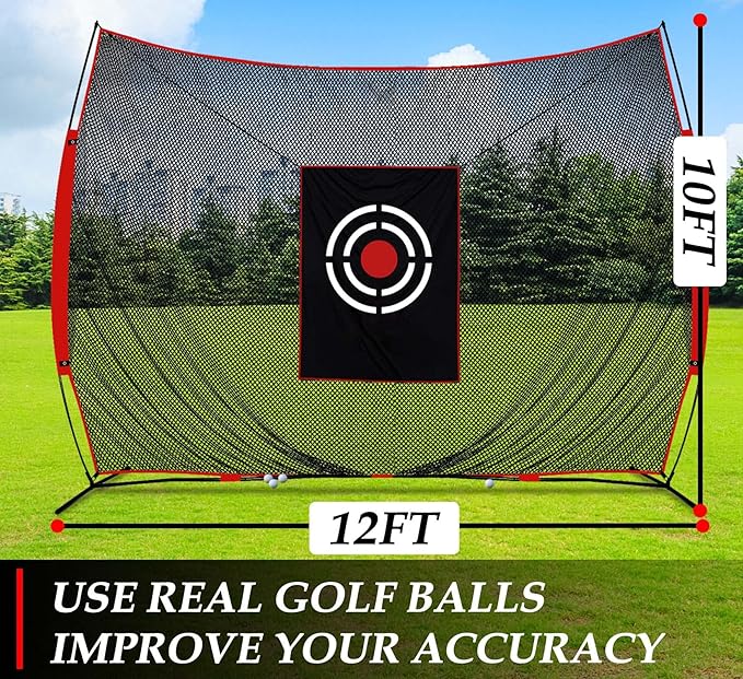 Golf Practice Hitting Nets for Backyard Driving Indoor Use Heavy Duty Practice Golf Driving Pitching Nets for Backyard