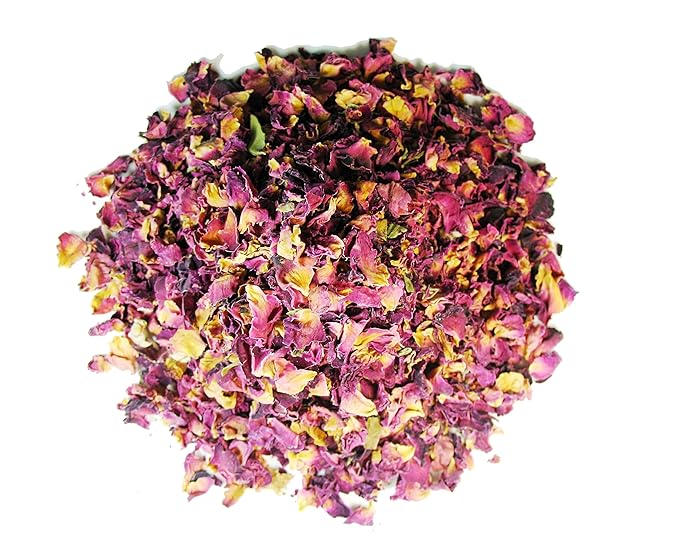 Greenhilltea premium bulk tea ,Rose Buds and Petals Tea caffeine free herbal tea – 2 Oz Bag