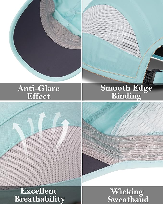 GADIEMKENSD Quick Dry Run Hat Cooling Breathable Mesh