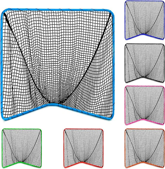 Velocity - Lacrosse Goal - Portable Steel Frame with Black Net, Perfect for Youth and Adult Training, Backyard Design