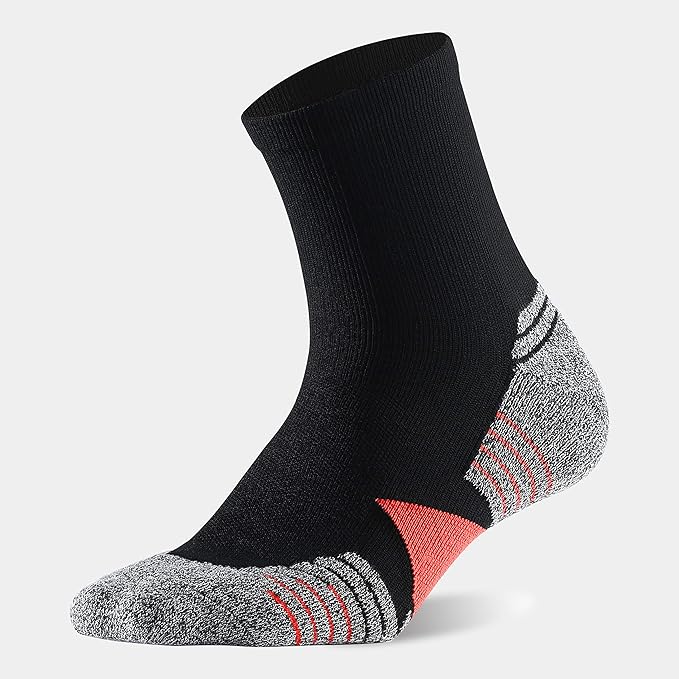 WANDER Men's Athletic Ankle Socks 6-7 Pairs Sports Moisture-wicking Running Basketball Cycling Socks 6-9/10-12/12-14