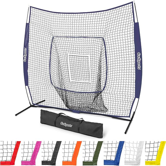 GoSportsGoSports Team Tone 7' x 7' Baseball & Softball Practice Hitting & Pitching Nets in Team Colors
