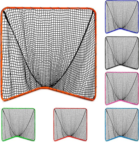 Velocity - Lacrosse Goal - Portable Steel Frame with Black Net, Perfect for Youth and Adult Training, Backyard Design