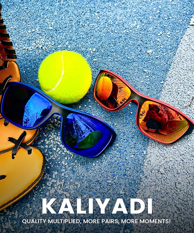 KALIYADI Polarized Sunglasses for Men, Sports Sun Glasses for Driving Cycling Fishing with UV protection