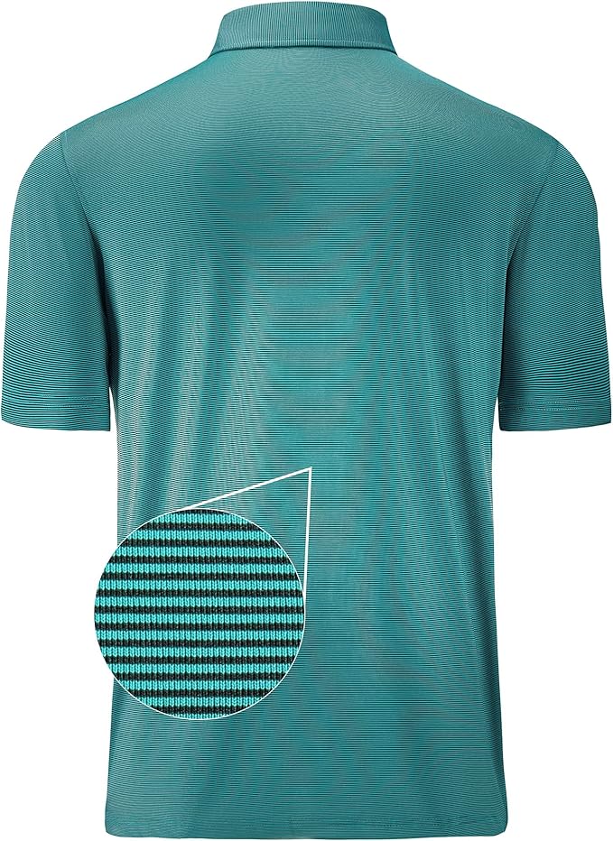 Mens Polo Shirts Short Casual Solid Stylish Dry Fit Performance Designed Collared Golf Polo Shirts for Men