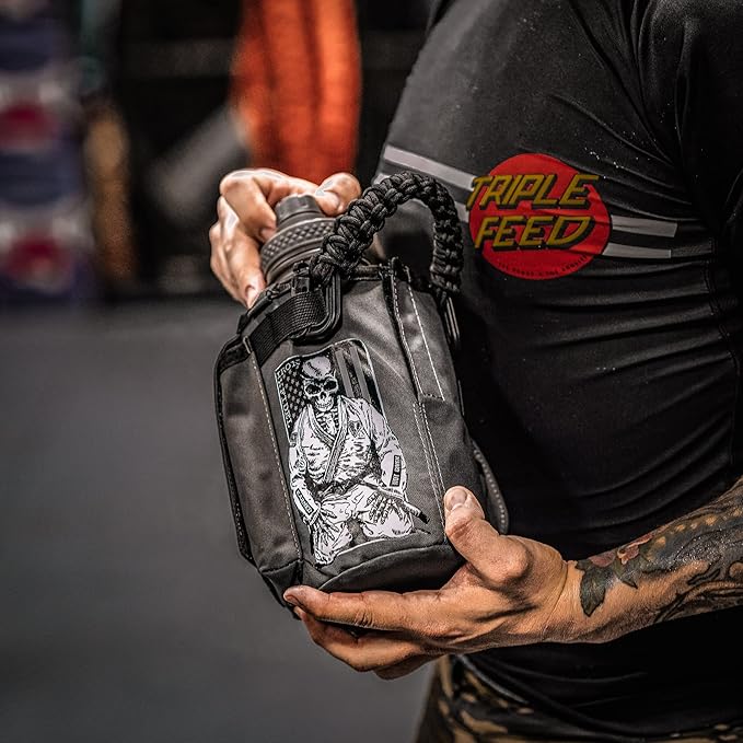 Iron InfideI Battle Bottle Sleeve - 64 oz and 32 oz Water Bottle Sleeve Only for Half Gallon 1L Steel Water Bottle | Rugged Cover with Molle for Versatile Design with Storage for Phone, Wallet & Keys