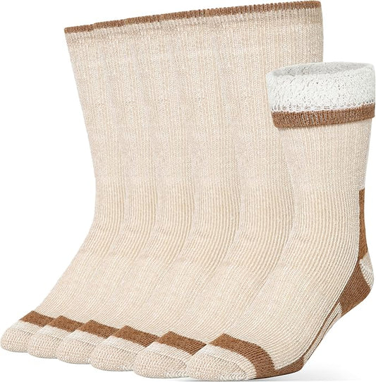 Alvada Merino Wool Hiking Socks Thermal Warm Crew Winter Boot Sock For Men & Women 3 Pairs