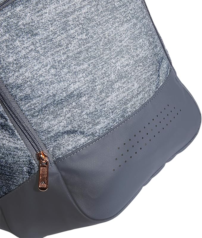 adidas Unisex Defender 4.0 Gym Duffel Bag for Men and Women, Jersey Onix Grey/Rose Gold/Onix Grey, Small (38L)