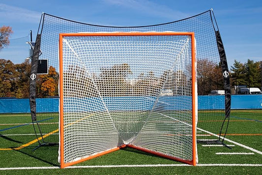 Velocity - Lacrosse Goal - Portable Steel Frame with Black Net, Perfect for Youth and Adult Training, Backyard Design