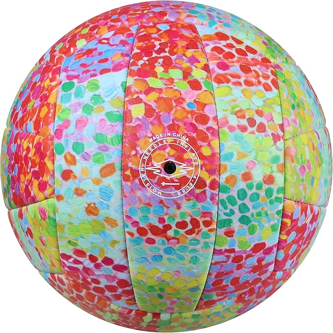 Volleyball Size 5 - Premium PU Leather, Ultra-Durable Soft to The Touch for Youth, Adults, Ideal for Indoor, Outdoor, Beach Sports Training