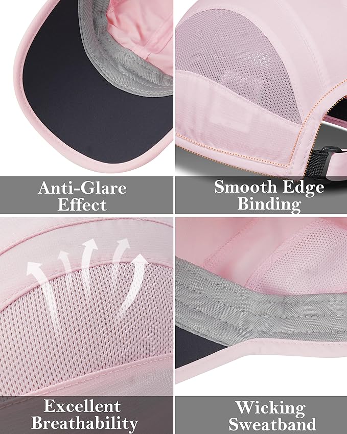 GADIEMKENSD Quick Dry Run Hat Cooling Breathable Mesh