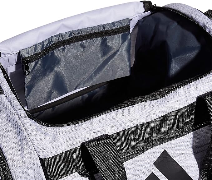 adidas Unisex Defender 4.0 Gym Duffel Bag for Men and Women, Two Tone White/Black, Small (38L)