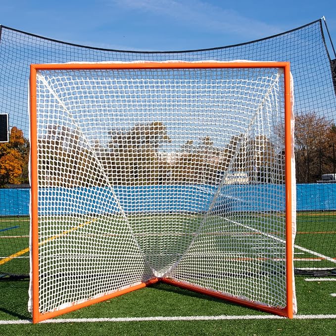 Velocity - Lacrosse Goal - Portable Steel Frame with Black Net, Perfect for Youth and Adult Training, Backyard Design