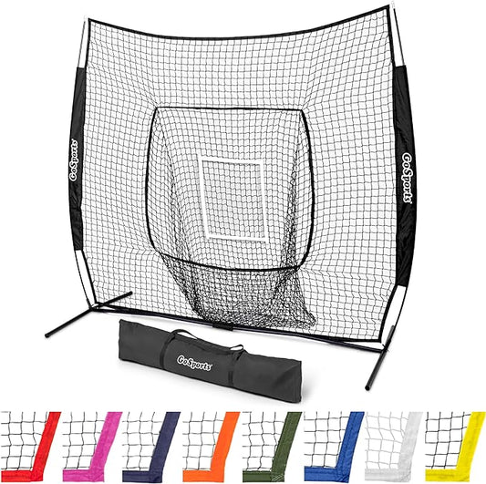GoSportsGoSports Team Tone 7' x 7' Baseball & Softball Practice Hitting & Pitching Nets in Team Colors