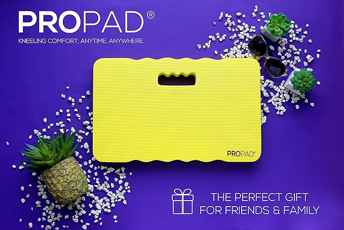 Thick Kneeling Pad, Garden Kneeler for Gardening, Bath Kneeler for Baby Bath, Kneeling Mat for Exercise & Yoga, Knee Pad for Work, Floor Foam Pad, Extra Large (XL) 18 x 11 x 1.5 Inches, Yellow