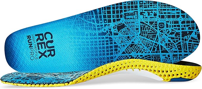 CURREX RunPro Insoles for Running Shoes – Arch Support Inserts to Help Reduce Fatigue, Prevent Injuries & Boost Performance – for Men & Women – High Arch, XS