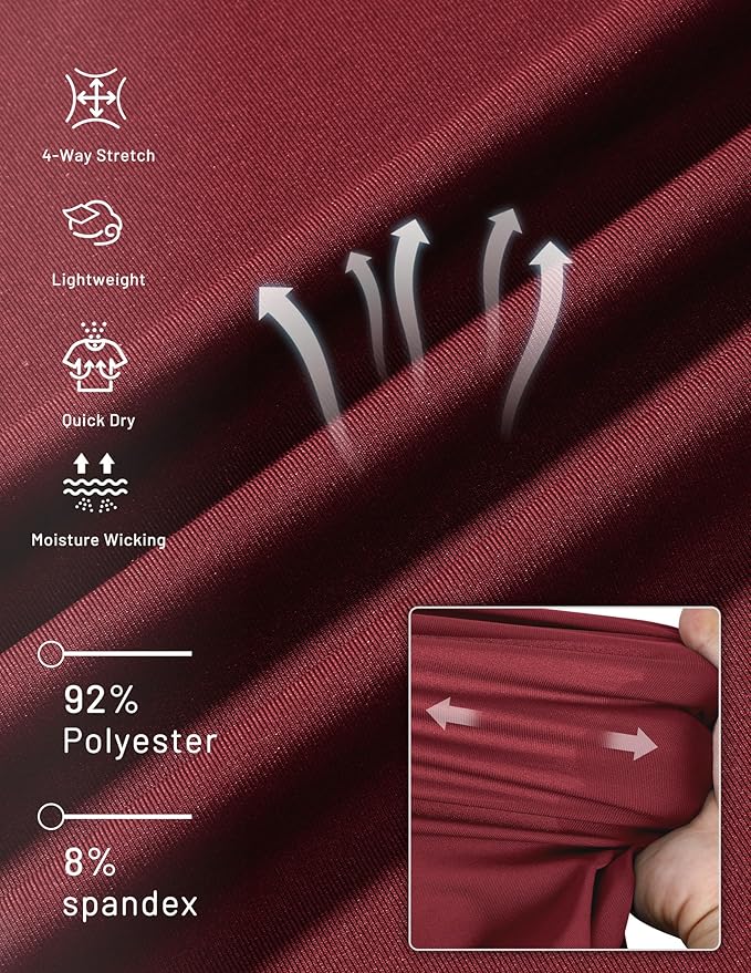 MIER Men's Dry Fit Workout T-Shirts Athletic Running Tee Short Sleeve Crew Neck Gym Tops, Polyester, Moisture Wicking