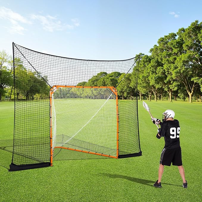 VEVOR Portable Lacrosse Goal - Complete Training Accessory Set with Extended Coverage for Youth and Adults