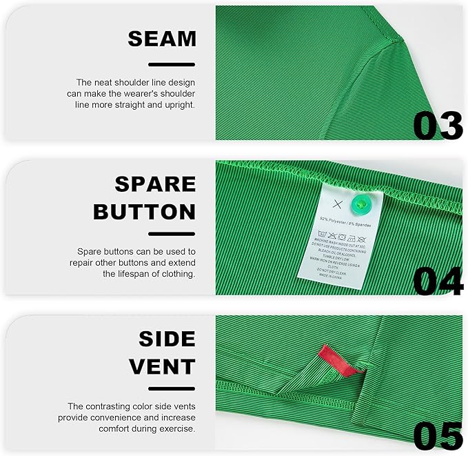 Mens Polo Shirts Short Casual Solid Stylish Dry Fit Performance Designed Collared Golf Polo Shirts for Men