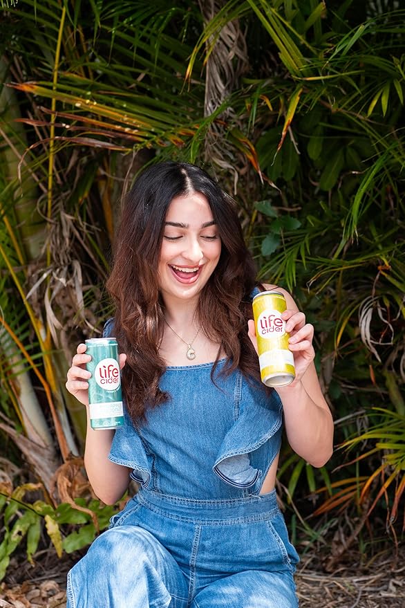 Life Cider | 6 Pack (12 Fl Oz) | Variety Pack | Sparkling Apple Cider Vinegar Beverage | Low Calorie & Low Carb Drinks | Vitamin C, D3, Zinc, B12