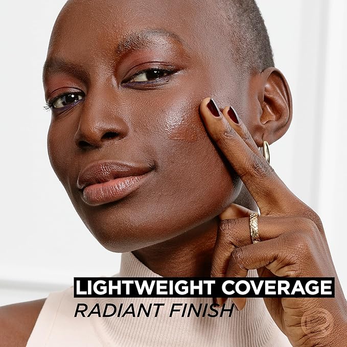 L'Oreal Paris True Match Nude Hyaluronic Tinted Serum Foundation with 1% Hyaluronic acid, Light-Medium 3-4, 1 fl. oz.